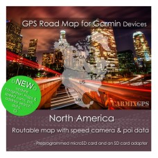 North America (US-CA-MX) Road Map for Garmin Devices