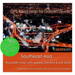 Southeast Asia Road Map for Garmin Devices