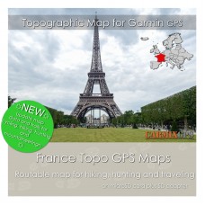 France Topo Map for Garmin Devices