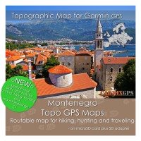 Montenegro Topo Map for Garmin Devices