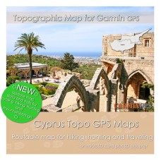Cyprus Topo Map for Garmin Devices